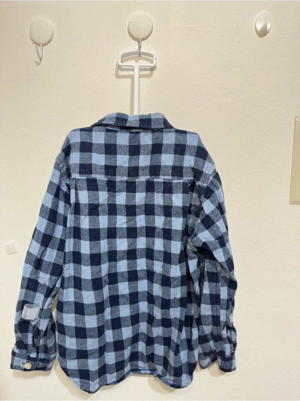 Boys size 5 years Blue Check Flannel Shirt - Casual Button-Up